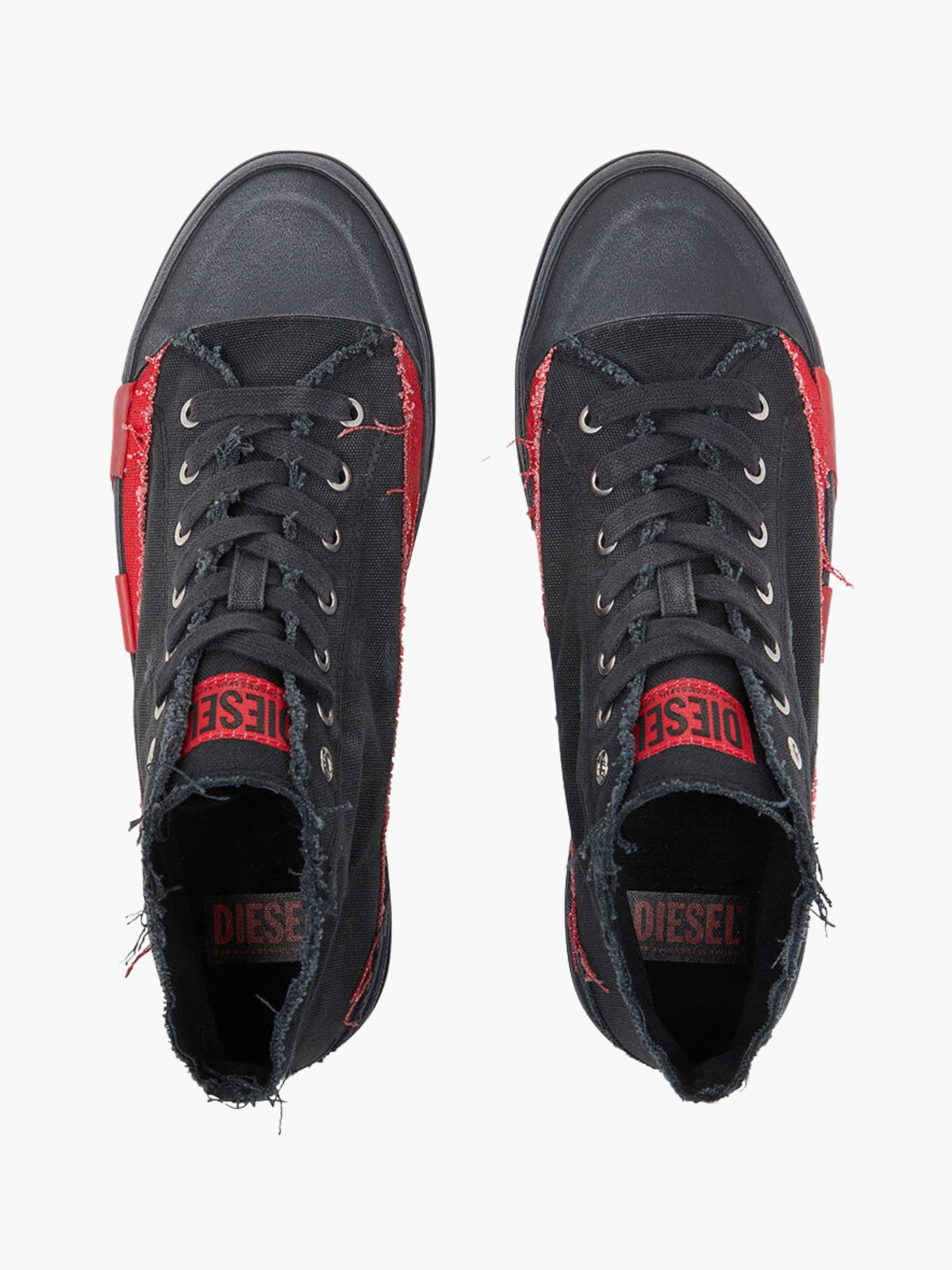 Diesel Sneakers D377 D-Verse Mid Ii Black-Red