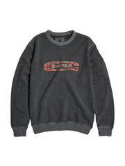 G-Star Sweater Destroyed G Logo Washed Dark Black
